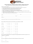 Sweeny Elementary Fema Safe Room Volunteer Registration Form