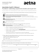 Form Mo-15-04-69 - Credentialing Application Request Form