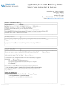Application For In State Residency Short Form