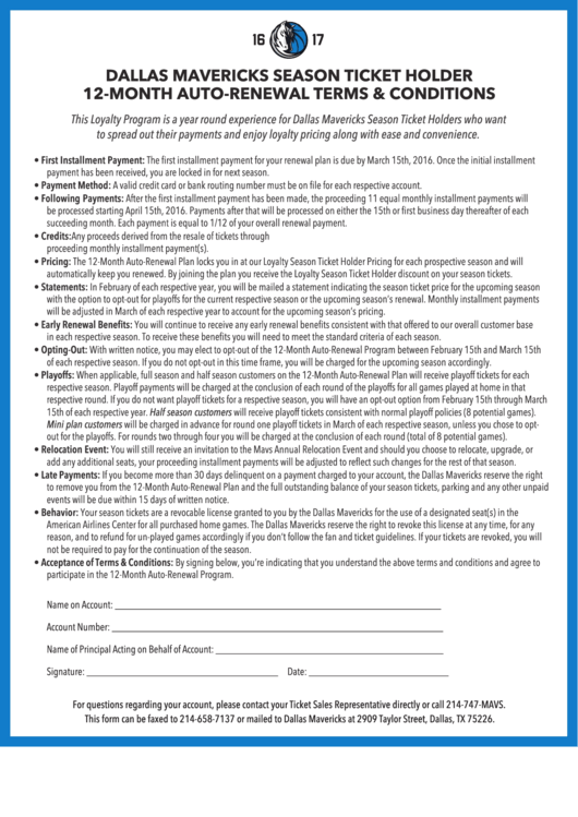 12-Month Auto-Renewal Terms & Conditions Template Printable pdf