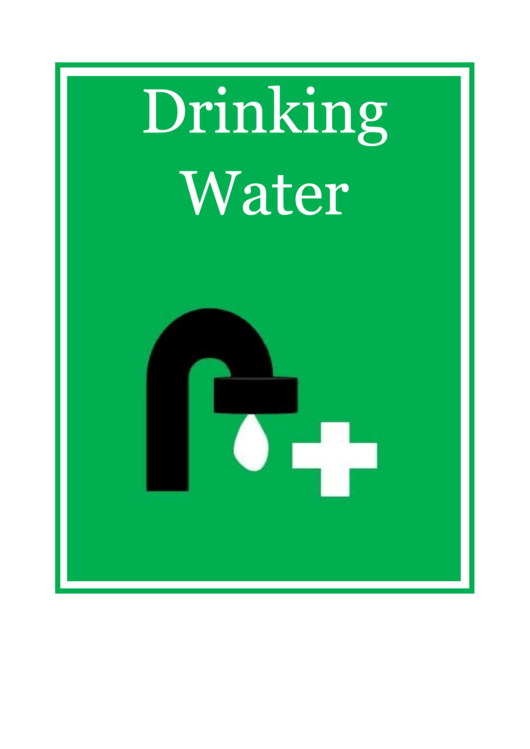 Drinking Water Printable pdf