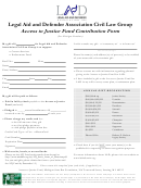Access To Justice Fund Contribution Form Legal Aid And Defender