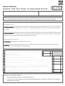 Fillable Form 511tx - Credit For Tax Paid To Another State - 2014 Printable pdf