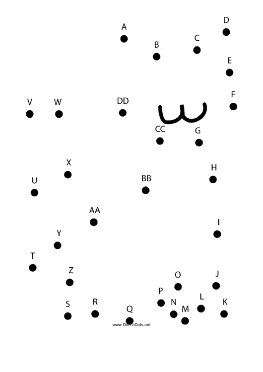 Kitty Cat Dot-To-Dot Sheet Printable pdf