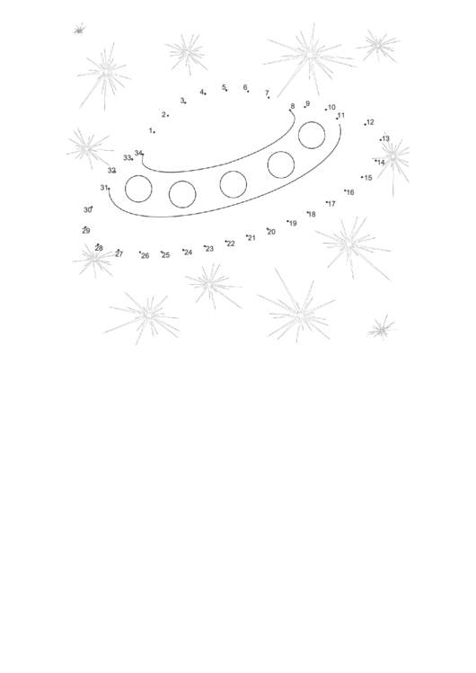 Spaceship Dot-To-Dot Sheet Printable pdf