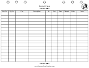 Sound Cues Sheet - Theatre Event Planning Template