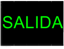 Exit Sign Template - Spanish