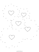 Flower Cluster Dot-to-dot Sheet
