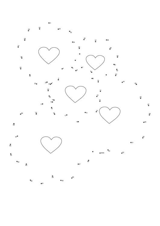 Flower Cluster Dot-To-Dot Sheet Printable pdf