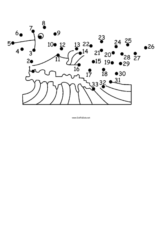 Parrot Fish Dot-To-Dot Sheet Printable pdf