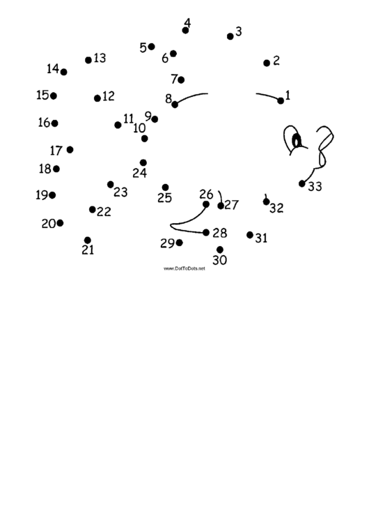 Cartoon Fish Dot-To-Dot Sheet Printable pdf