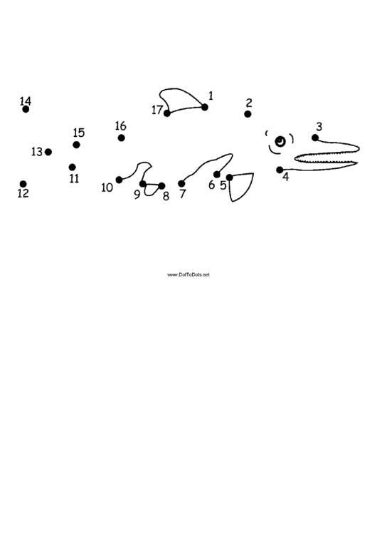 Ichthyosaurus Dot-To-Dot Sheet Printable pdf