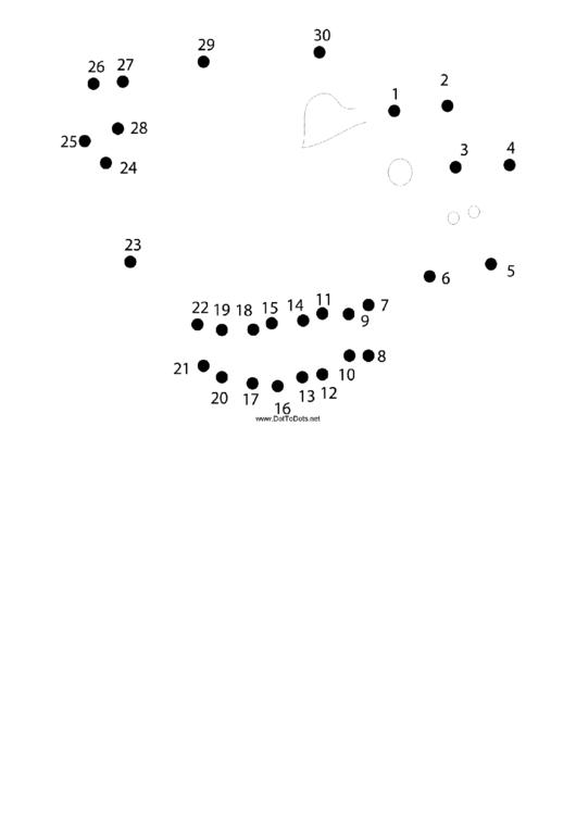 Piggy Dot-To-Dot Sheet Printable pdf