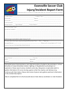 Esc Injury And Incident Report Form - Evansville Soccer