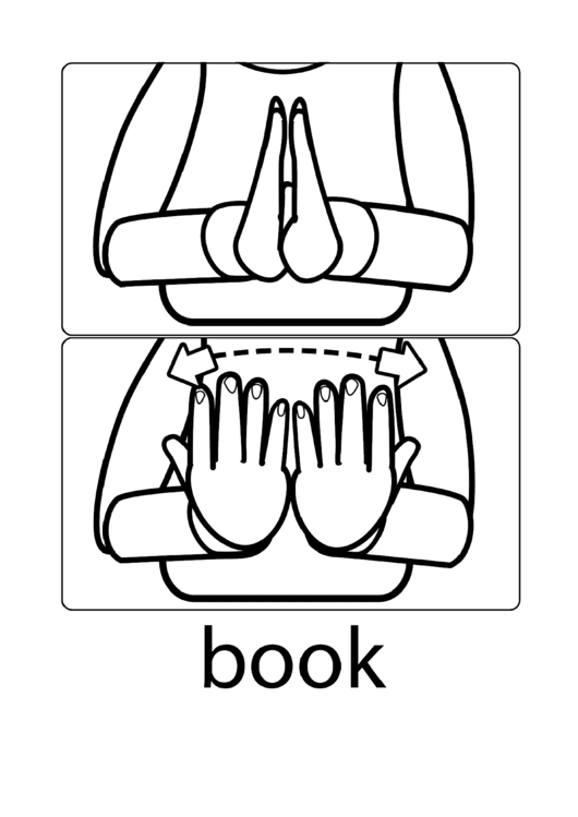 Book Sign (sign Language)