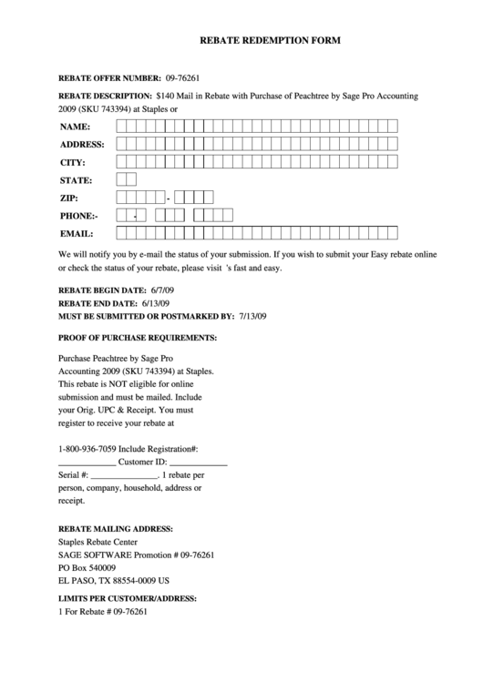 Staples Paper Rebate Form 513096