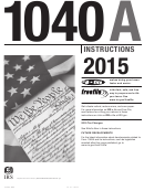 Instruction For Form 1040a - 2015