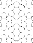 Pentagons And Hexagons Tiled Paper