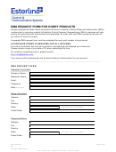 Rma Request Form For Korry Products - Esterline