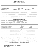 Patient Registration Sheet - Lebauer Allergy & Asthma Printable pdf