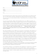 Notificacion De La Ley Fmla (ucf Human Resources)