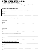 Change Of Contact Information Form