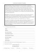 Landlord Information Template