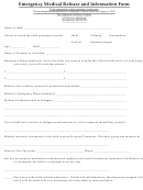 Emergency Medical Release And Information Form