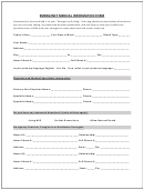 Emergency Medical Information Form Printable pdf