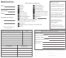 Medical Card Form Printable pdf