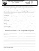 Unannounced Review Of Cash Receipts And Or Petty Cash