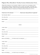 Family Contact Information Form - Pilgrim Place Printable pdf