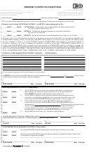 Property Inspection Response (standard Form)