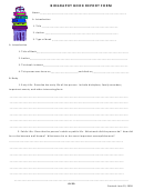 Biography Book Report Form