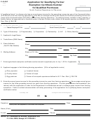 Application For Qualifying Farmer Exemption Certificate Number