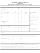 Request For Leave Or Approved Absence/compensatory (comp) Time Form - University Of North Alabama
