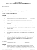 General Confidentiality Practices Checklist Printable pdf