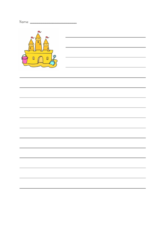 Lined Paper For Kids Printable pdf