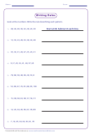 Writing Rules Maths Worksheet Printable pdf