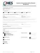 Omes Form 301bud System Access Request Form