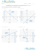 Math Worksheet Template Answers - Graphing Linear Equations In Standard Form