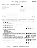 Fillable Medical Dental History Questionnaire - Queen Street Dental Centre Printable pdf