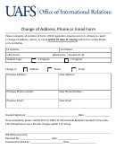 Change Of Address Phone Or Email Form