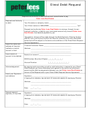 Direct Debit Request Form Printable pdf