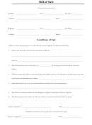 Universal Fillable Bill Of Sale Form