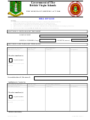 Government Of The British Virgin Islands - Bill Of Sale Template