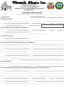 Account Application, Form Tc-721 - Exemption Certificate