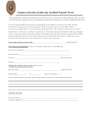Campus Security Authority Incident Report Form