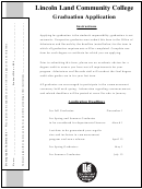 Graduation Application Printable pdf