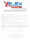 Summer Camp Field Trip Form